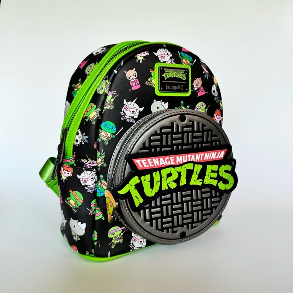 Loungefly Teenage Mutant Ninja Turtles Sewer Cap Mini Backpack - Picture 1 of 7
